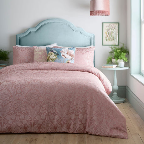 Toria Soft Microfibre Duvet Cover Set - Blush - Toria Duvet Cover Set In Blush 5