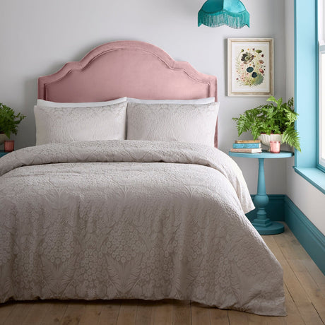Toria Soft Microfibre Duvet Cover Set - Stone