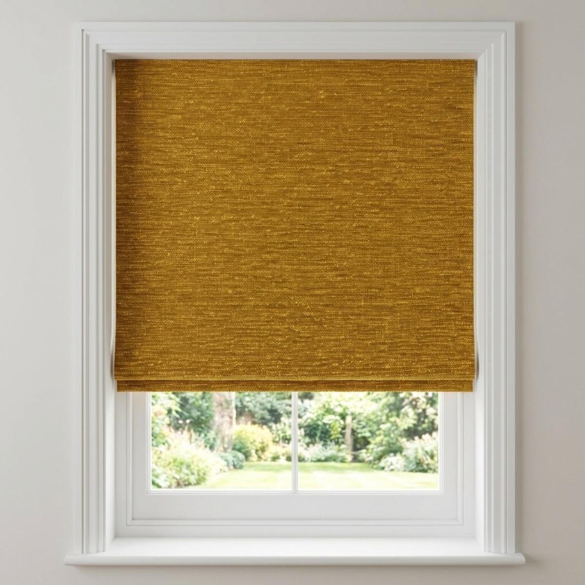 Toulouse Made to Measure Roman Blind Ochre