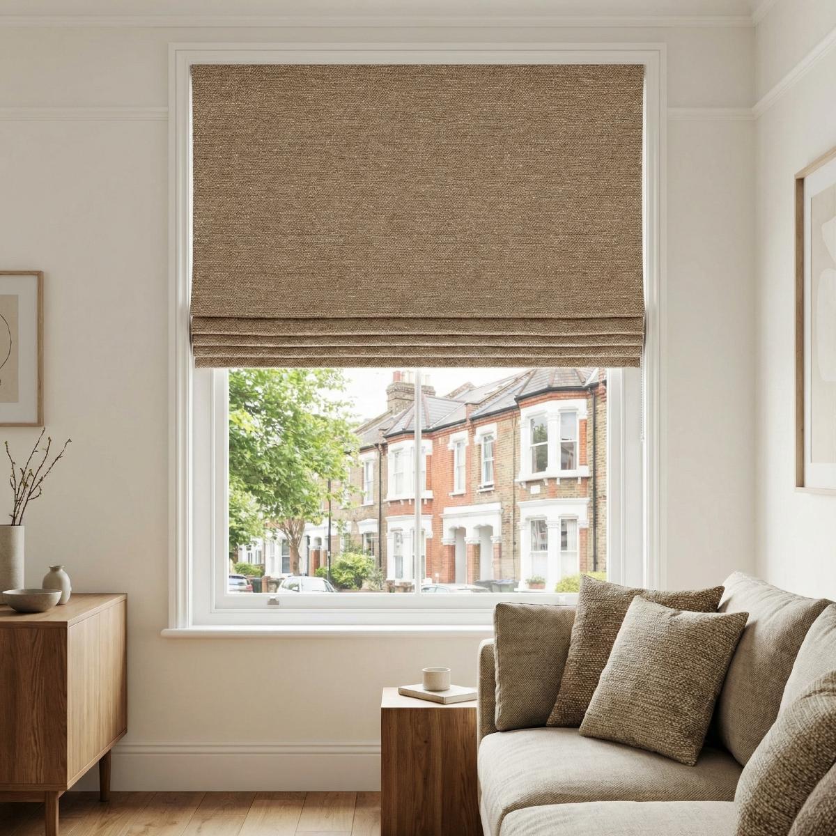 Toulouse Made to Measure Roman Blind Pigeon
