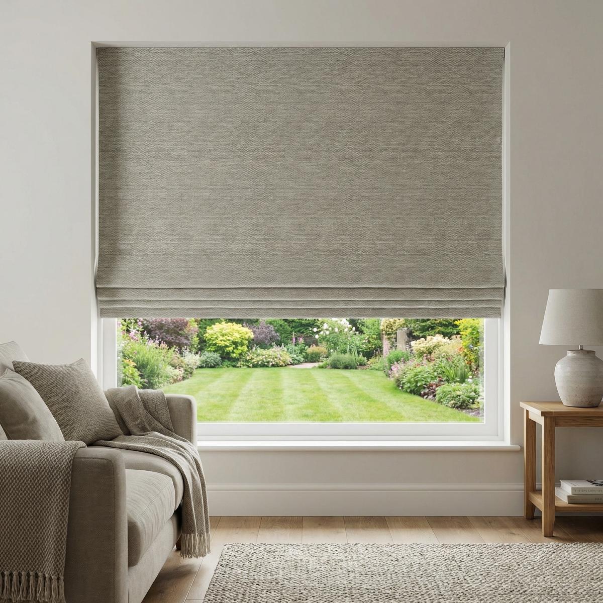 Toulouse Made to Measure Roman Blind Quartz