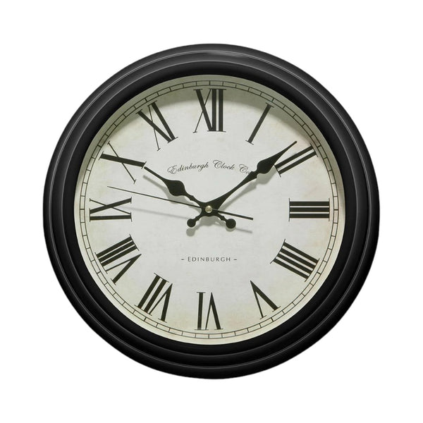 Traditional Style Monochrome Wall Clock 36cm