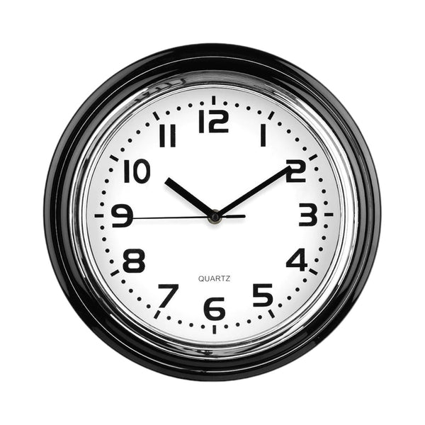 Traditional Wall Clock - Black and White 30cm