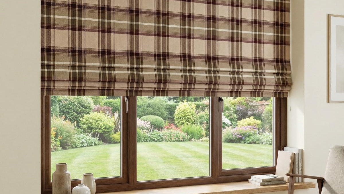 Trinity Made to Measure Roman Blind Mulberry