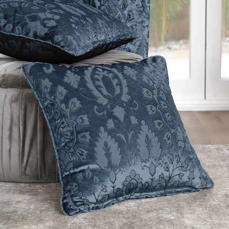 Trinity Jacquard Cushion Cover 43cm x 43cm (17x17") - Blue