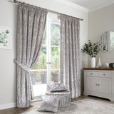 Trinity Jacquard Cushion Cover 43cm x 43cm (17x17") - Silver - Trinity Cushion In Silver 43 X 43Cm 2