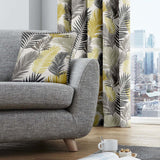 Tropical Ochre Cushion Cover 43cm x 43cm (17" x 17") - Ochre - Tropical Cushion In Ochre 43 X 43Cm 2