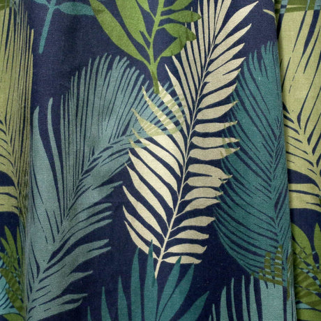 Tropical Ochre Eyelet Curtains - Multi Light Filtering - Tropical Eyelet Curtains In Multicolour 2