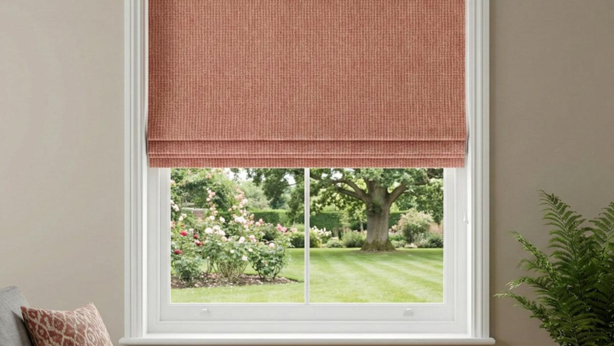 Tulsa Made to Measure Roman Blind Coral