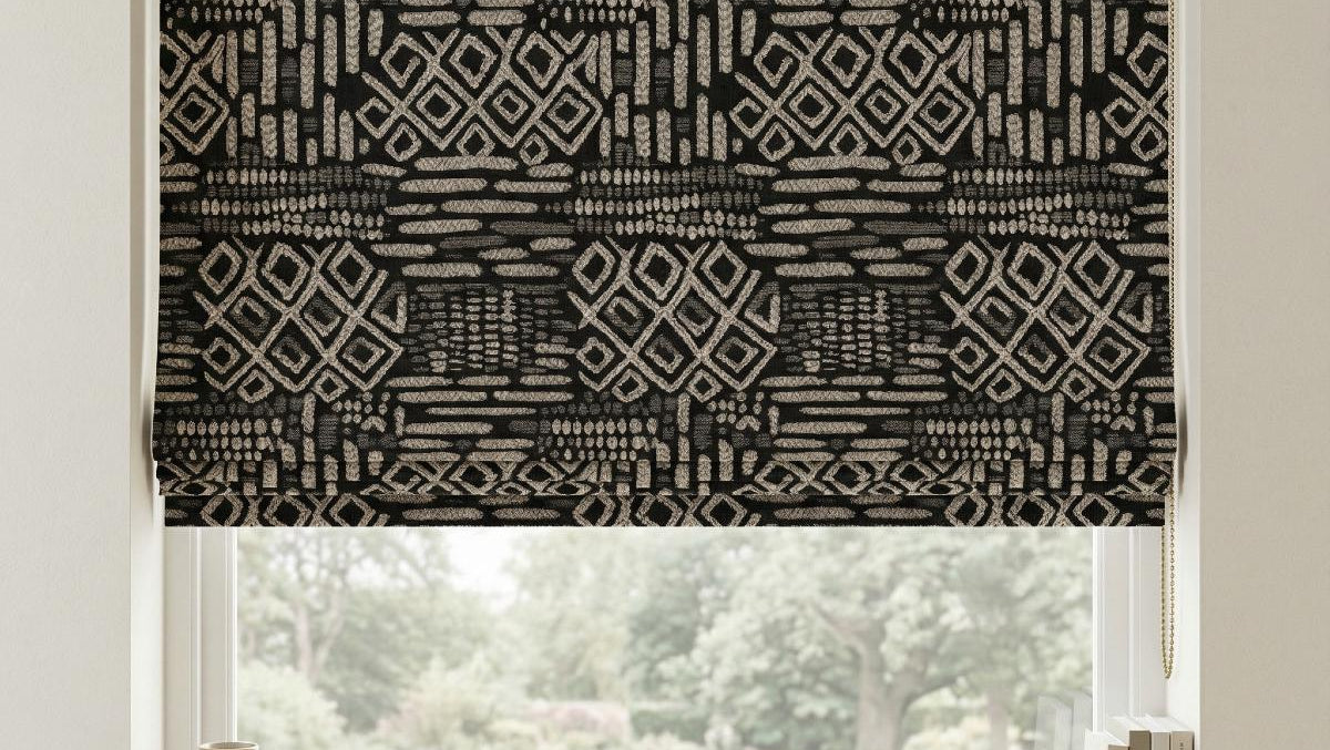 Tunisia Made to Measure Roman Blind Black