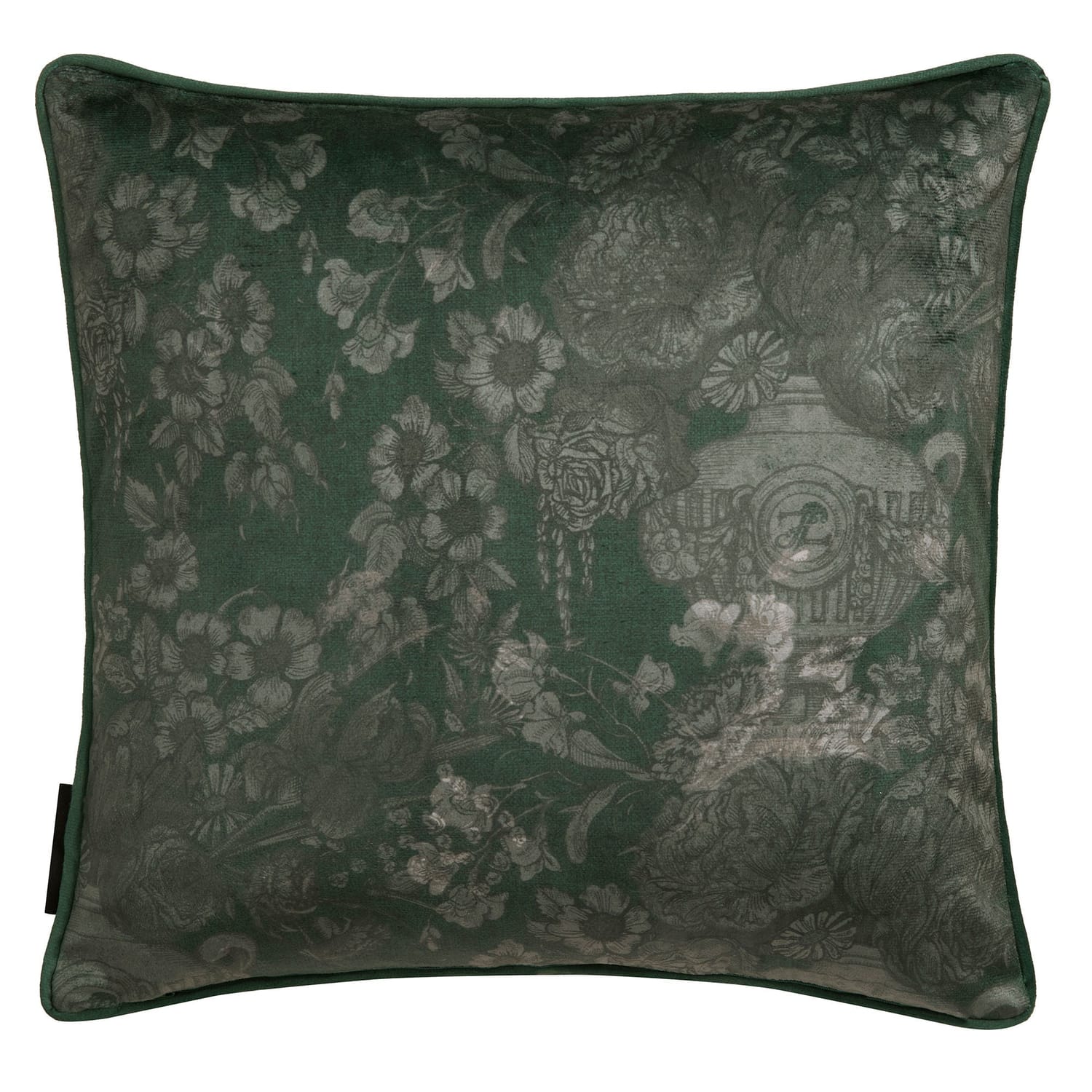 Laurence Llewelyn-Bowen Tuscan Holiday Floral Urn Ochre Filled Cushion - Tuscan Holiday Cushion In Ochre 43 X 43Cm 3