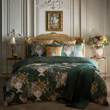 Laurence Llewelyn-Bowen Tuscan Holiday 200 Thread Count Cotton Duvet Cover Set - Tuscan Holiday Duvet Cover Set In Green 5