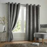 Alan Symonds Velvet Blackout Eyelet Ring Top Curtains