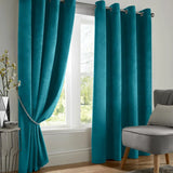 Alan Symonds Velvet Blackout Eyelet Ring Top Curtains