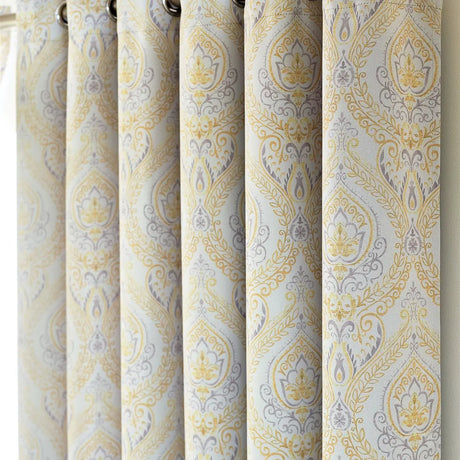 Alan Symonds Victoria Blackout Eyelet Ring Top Curtains in Ochre - Image 3