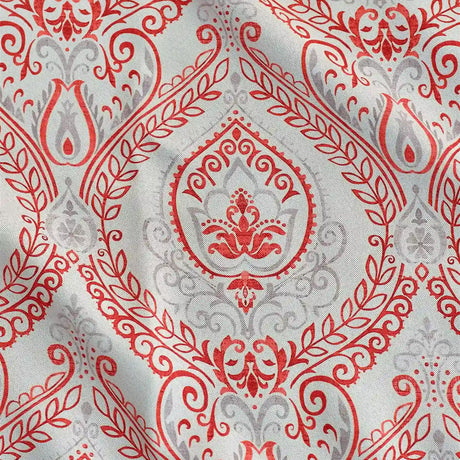 Alan Symonds Victoria Blackout Eyelet Ring Top Curtains in Red - Image 2