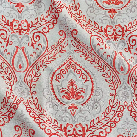 Alan Symonds Victoria Blackout Eyelet Ring Top Curtains in Red - Image 6