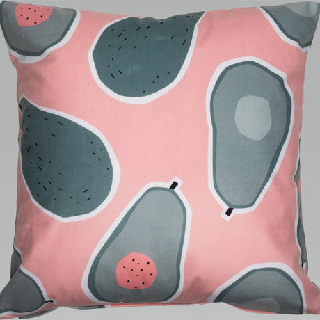 Alan Symonds Velvet Printed Cushion Cover 18" x 18" in Avocado
