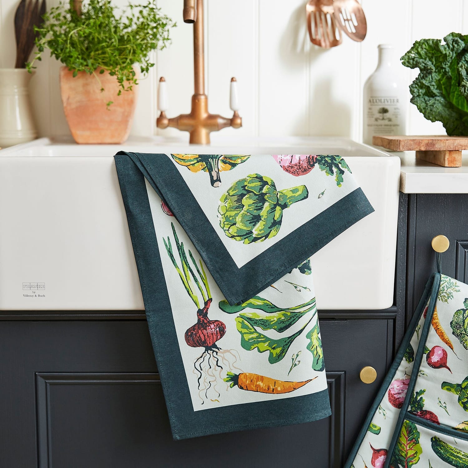 Ulster Weavers Vegetable Medley Cotton Tea Towel - Vegetable Medley Cotton Tea Towel In Multicolour 2