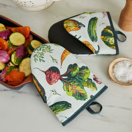 Ulster Weavers Vegetable Medley Cotton Microwave Mitts Pair - Vegetable Medley Microwave Mitts Pair In Multicolour 2