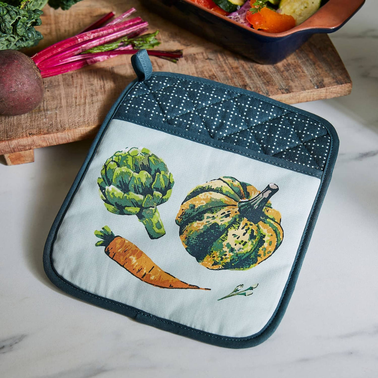 Ulster Weavers Vegetable Medley Cotton Pot Mitt - Vegetable Medley Pot Mitt In Multicolour 2