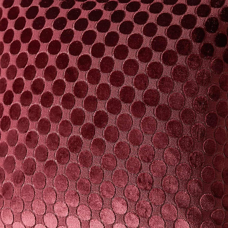 Velvet Spot Cushion Cover 43cm x 43cm - Burgundy - Velvet Spot Cushion In Burgundy 43 X 43Cm 3