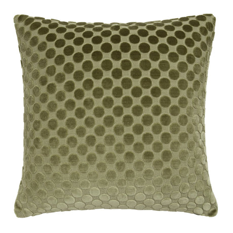 Velvet Spot Cushion Cover 43cm x 43cm - Green - Velvet Spot Cushion In Green 43 X 43Cm 2