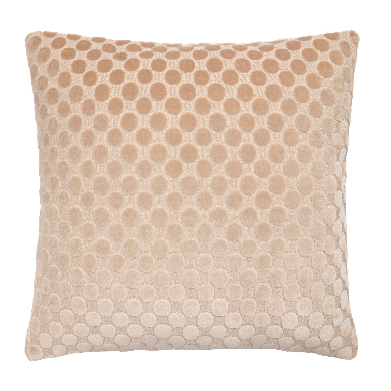 Velvet Spot Cushion Cover 43cm x 43cm - Natural - Velvet Spot Cushion In Natural 43 X 43Cm 2