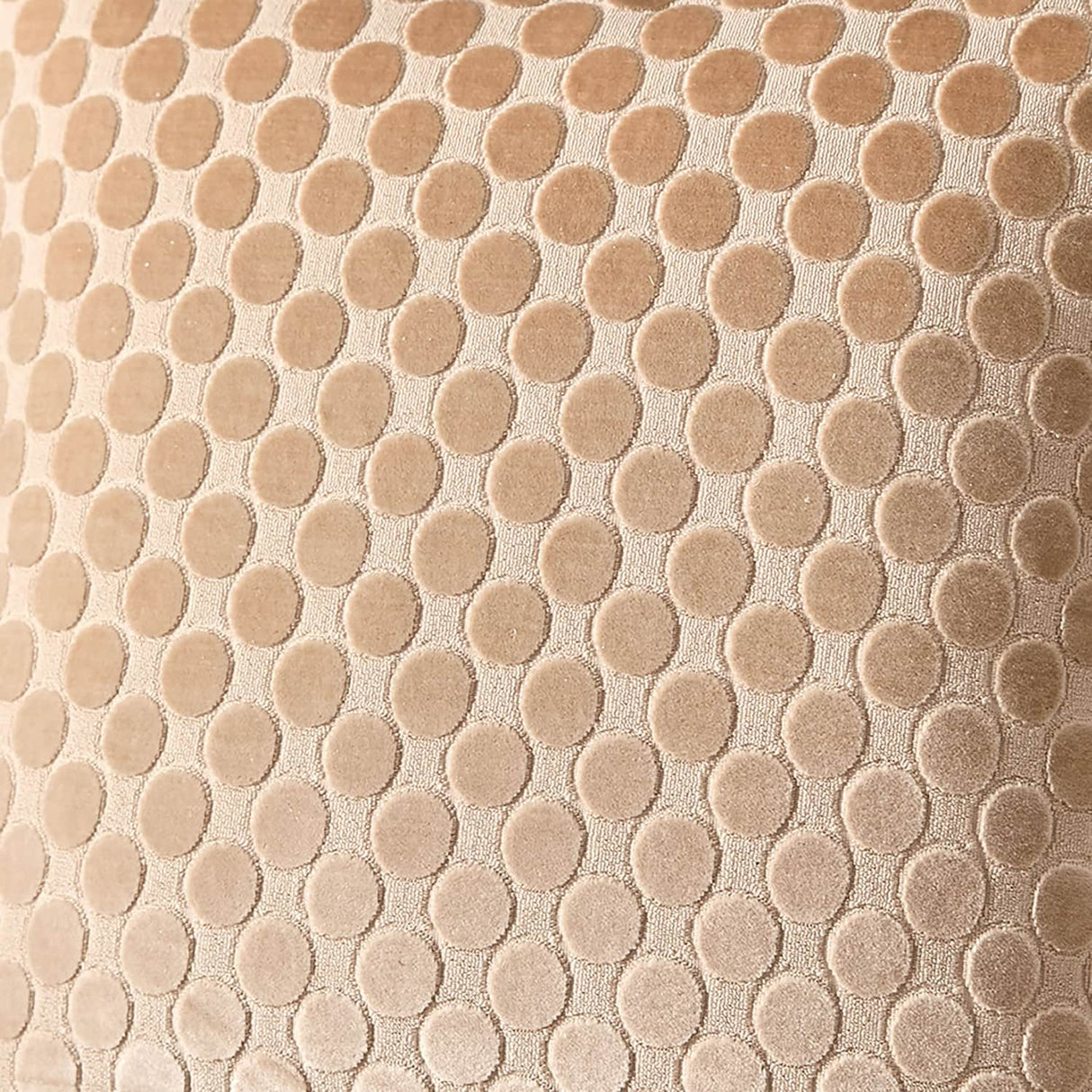 Velvet Spot Cushion Cover 43cm x 43cm - Natural - Velvet Spot Cushion In Natural 43 X 43Cm 3