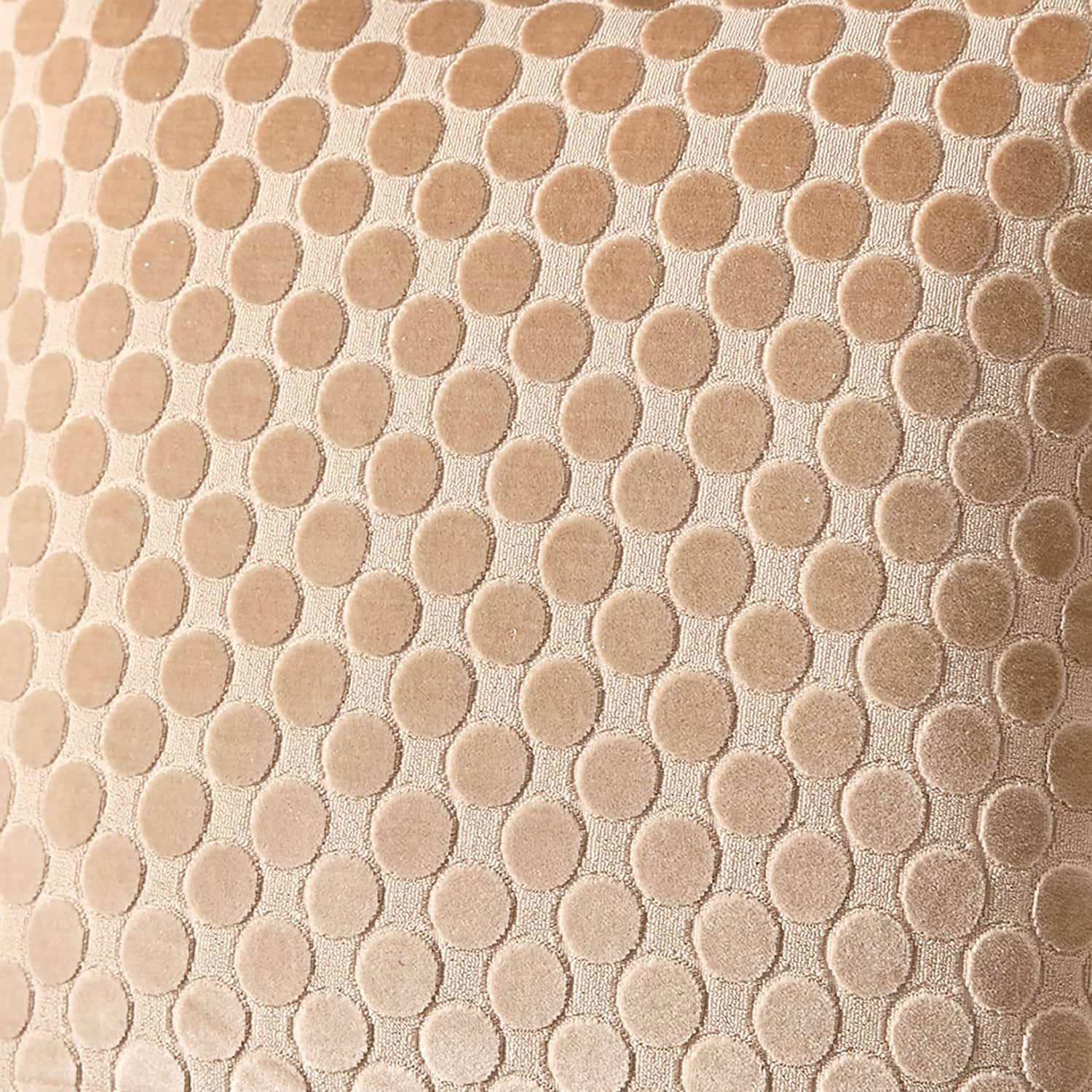 Velvet Spot Cushion Cover 43cm x 43cm - Natural - Velvet Spot Cushion In Natural 43 X 43Cm 3