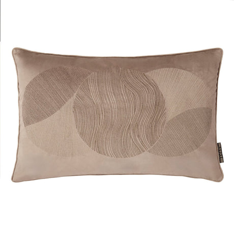 Laurence Llewelyn-Bowen Venus Desire Circle Embroidered Mink Cushion - Venus Desire Cushion In Mink 40 X 60Cm 2