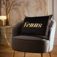 Laurence Llewelyn-Bowen Venus Embroidered Black Filled Cushion