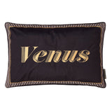Laurence Llewelyn-Bowen Venus Embroidered Black Filled Cushion - Venus Signature Cushion In Black 40 X 60Cm 2
