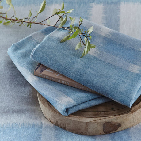 Verbier Brushed Cotton Flannelette Duvet Cover Set - Blue - Verbier Duvet Cover Set In Blue 3