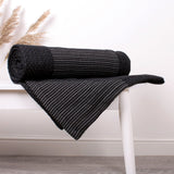 Verity 100% Cotton Spotted Black Bedspread 150 x 200cm