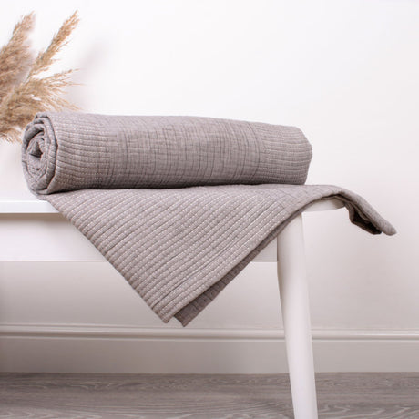 Verity 100% Cotton Spotted Black Bedspread 150 x 200cm - Verity Bedspread In Grey 150 X 200Cm 1