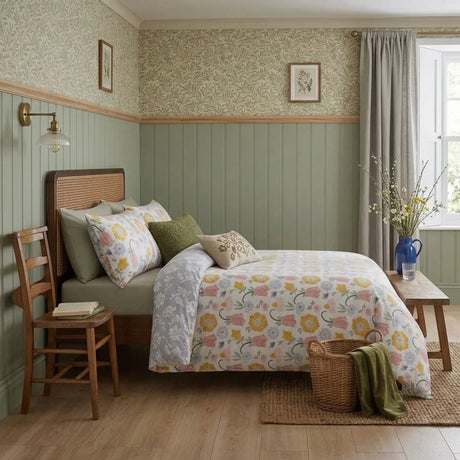Victorian Bloom Multicolour Duvet Cover Bedding Set-4