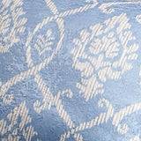 Vivianna Blue Floral Leaf Cushion Cover 43cm x 43cm - Vivianna Cushion In Blue 43 X 43Cm 3