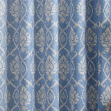 Vivianna Floral Dim Out Thermal Eyelet Curtains Blue Blackout Light Filtering - Vivianna Eyelet Curtains In Blue 3