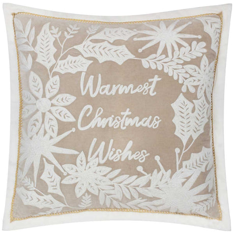 Winter Warmest Wishes Cushion Cover / Filled Cushion 20" x 20" (50cm x 50cm) by Paoletti