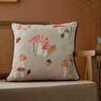 Woodland Dreams Cushion in Chocolate 43 x 43cm - Filled Cushion