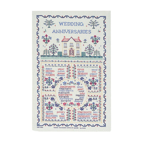 Ulster Weavers Wedding Sampler 100% Cotton Tea Towel Yellow