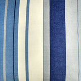 Whitworth Stripe 100% Cotton Cushion Cover 43cm x 43cm - Blue - Whitworth Stripe Cushion In Blue 43 X 43Cm 3