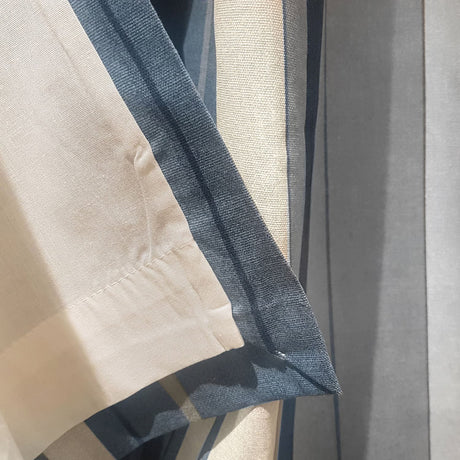 Whitworth Stripe Lined Eyelet Curtains - Blue Light Filtering - Whitworth Stripe Eyelet Curtains In Blue 2