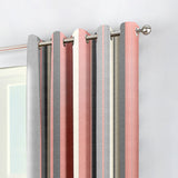 Whitworth Stripe Lined Eyelet Curtains - Blush Pink Light Filtering - Whitworth Stripe Eyelet Curtains In Blush 3