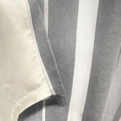 Whitworth Stripe Lined Eyelet Curtains - Grey Light Filtering - Whitworth Stripe Eyelet Curtains In Grey 3