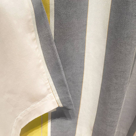 Whitworth Stripe Lined Eyelet Curtains - Ochre Light Filtering - Whitworth Stripe Eyelet Curtains In Ochre 2