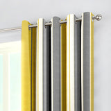 Whitworth Stripe Lined Eyelet Curtains - Ochre Light Filtering - Whitworth Stripe Eyelet Curtains In Ochre 3