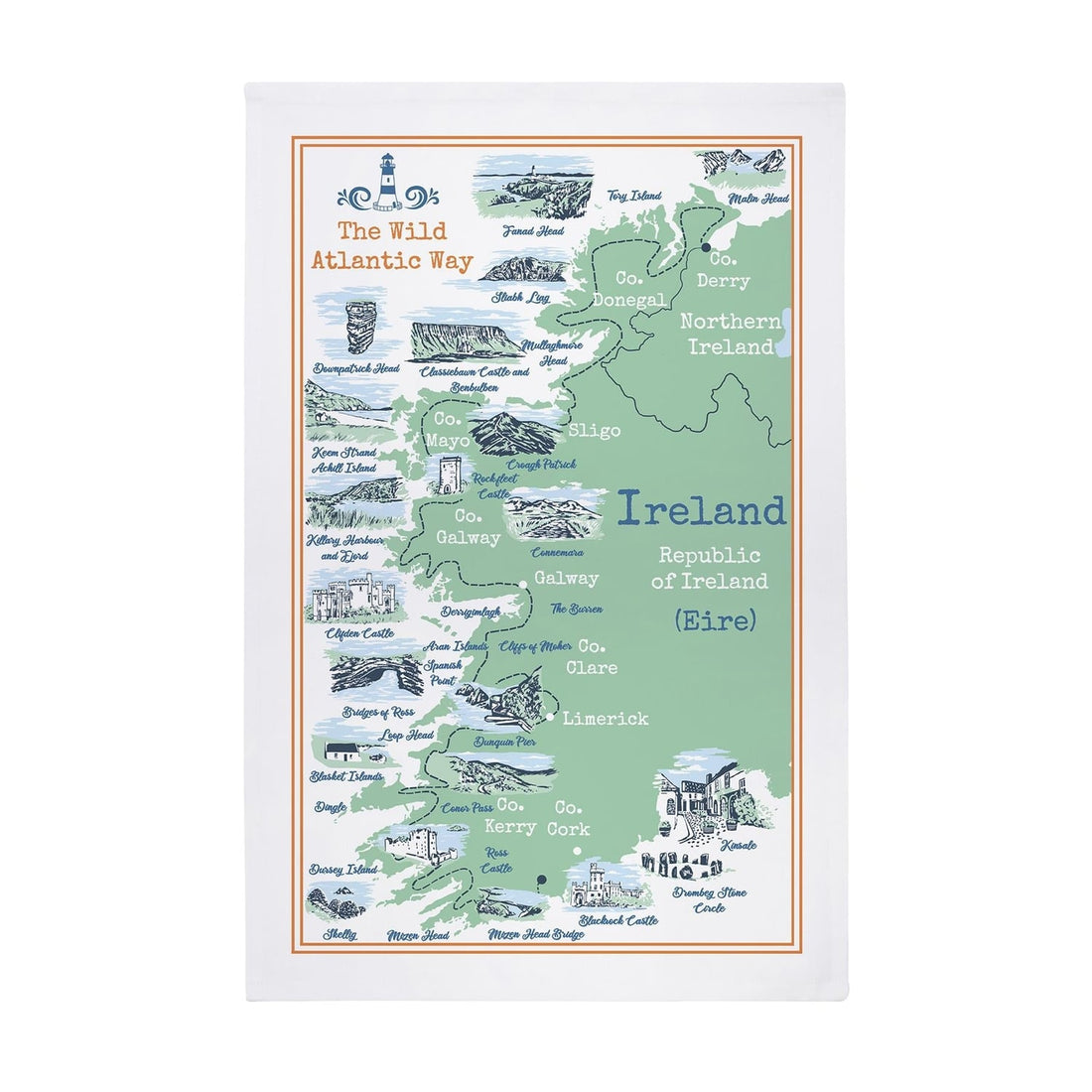 Ulster Weavers Wild Atlantic Way Tea Towel 100% Cotton