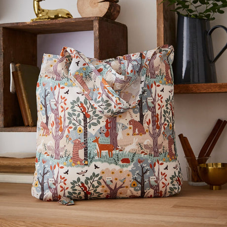 Ulster Weavers Wildwood Animal Print Foldable Tote Bag - Wildwood Foldable Tote Bag Medium In Grey 2